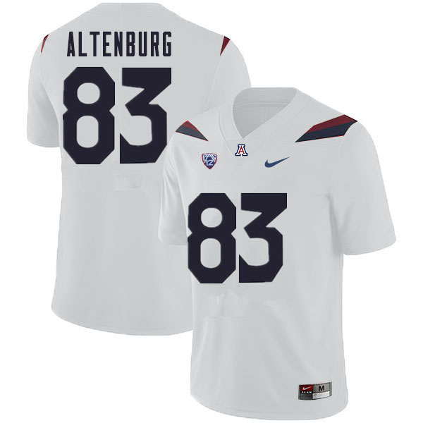 Men #83 Karl Altenburg Arizona Wildcats College Football Jerseys Sale-White - Click Image to Close